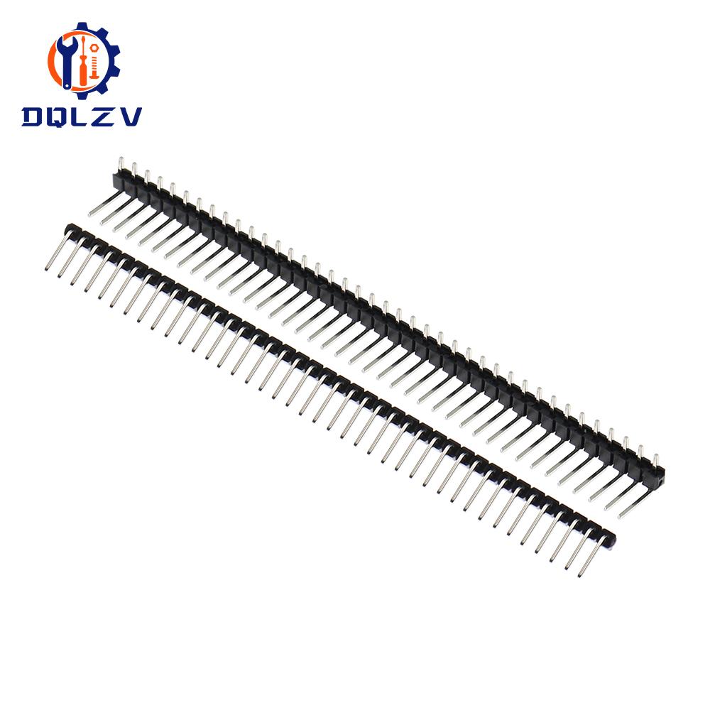 1X40Pin 2.54MM Right Angle Single Row Pin Header Male 90 degrees Needle Connector