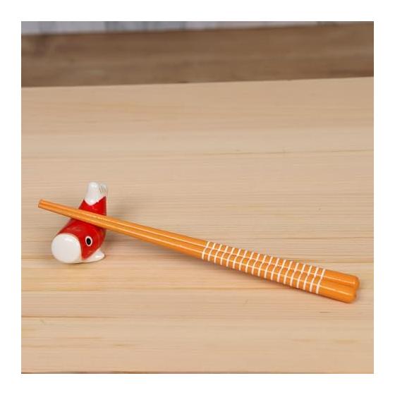 Yakushigama May Doll, Children's Day, Colorful Painting, Carp Streamer Set (Chopstick Rests, Tricolor) with Lucky Charm Sticker. A lucky, auspicious