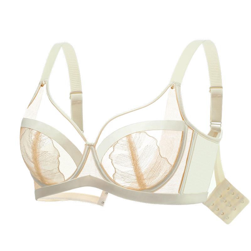 Sugar Grain Ultra-Thin Plus Size Bra: Enhances Bust, Gathers Underarm Fat, Prevents Sagging, Sexy Fit for Women
