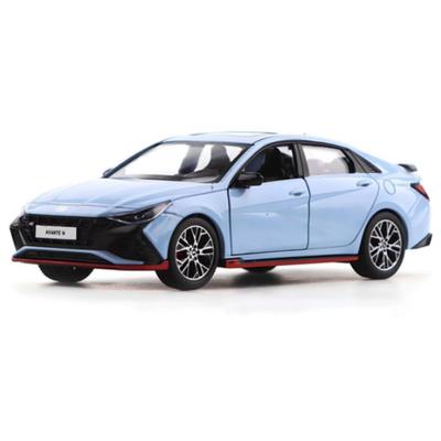 Hyundai Avante N Makyaj 1:38 Diecast Model Araba Mavi Geri Çekmeli Oyuncak