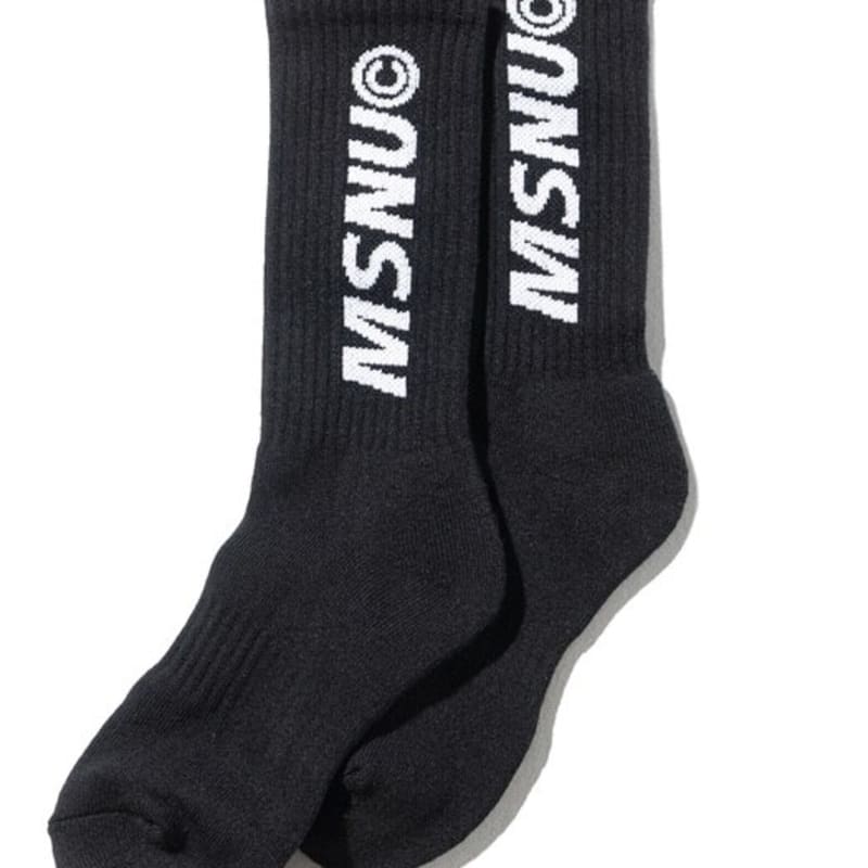 MASSNOUN MSNU LOGO SOCKS MUZAS001-BK