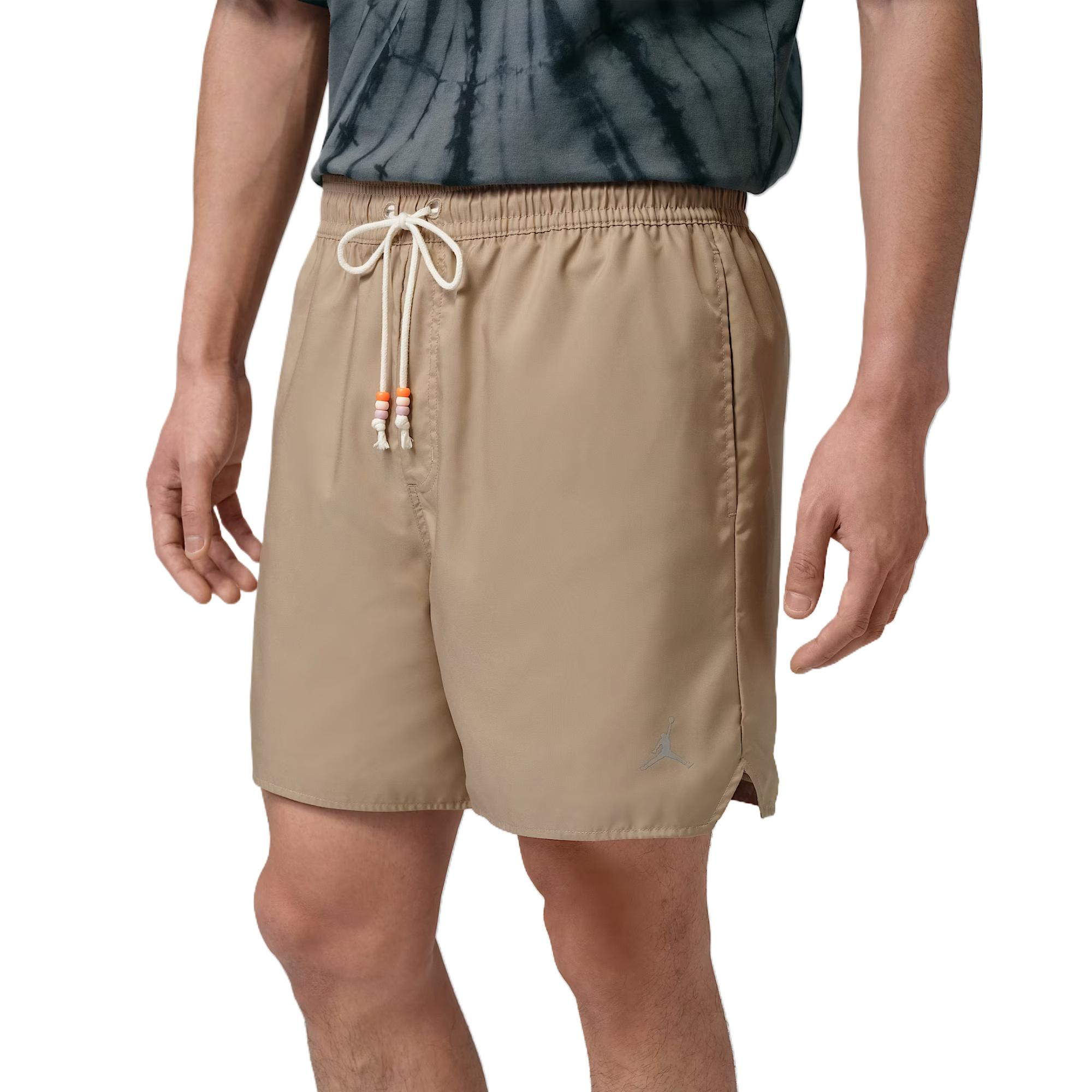Jordan Brooklyn Solid Color Mid Waist Drawstring Casual Shorts Men shorts IF1964247 L