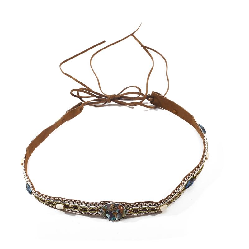 1PC Ethnic Style Women Men Cowboy Hat Band Replacement Adjustable Straw Hat Hoop Decoration Strap
