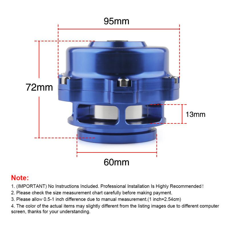 Car Modification BOV Turbine Pressure Relief Valve Turbine Exhaust Valve TIAL Turbocharger