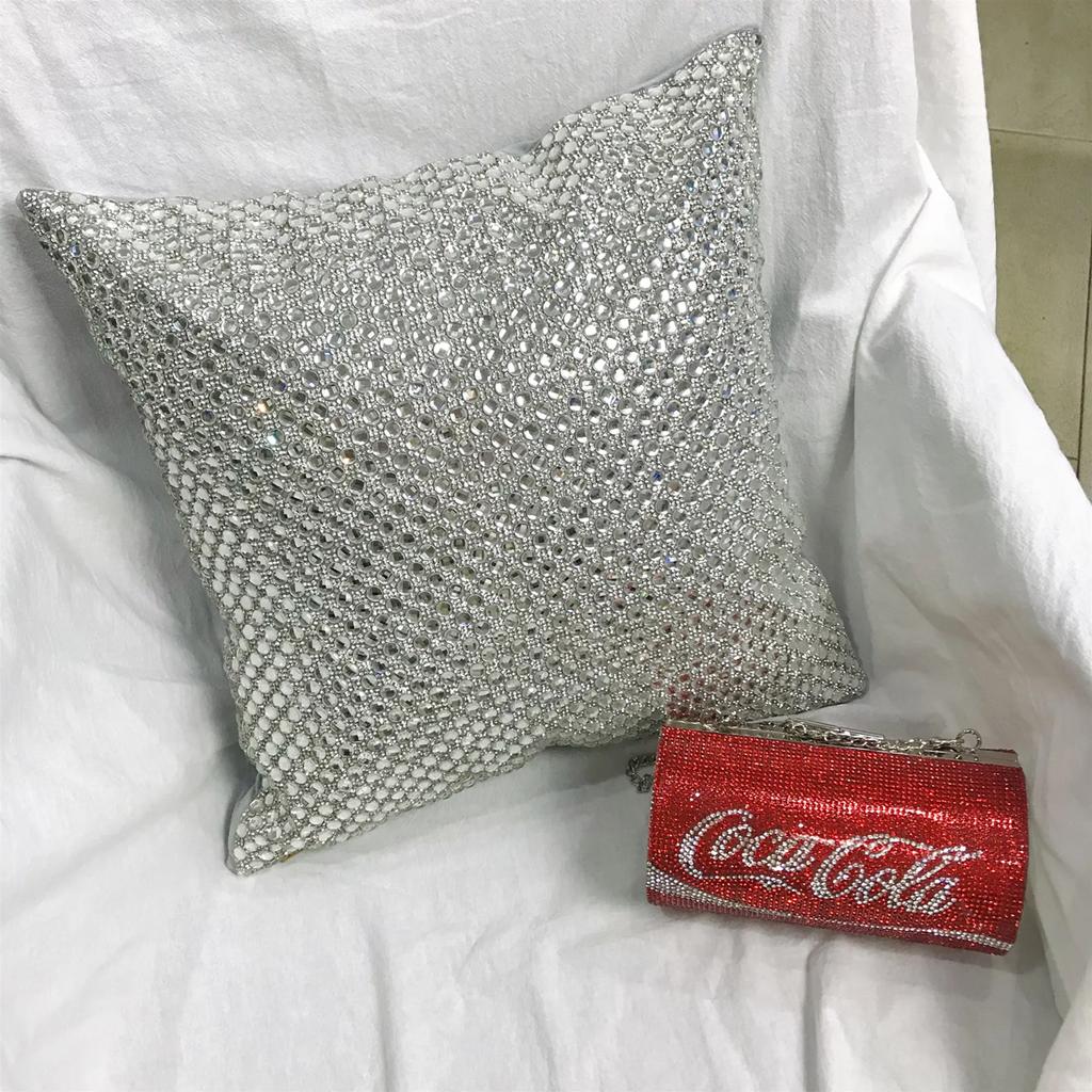 40x40cm Kussensloop Luxe Glitter Bling Sierkussen Diamant Kussensloop Strass Kussensloop Sierkussen Huis Kussensloop