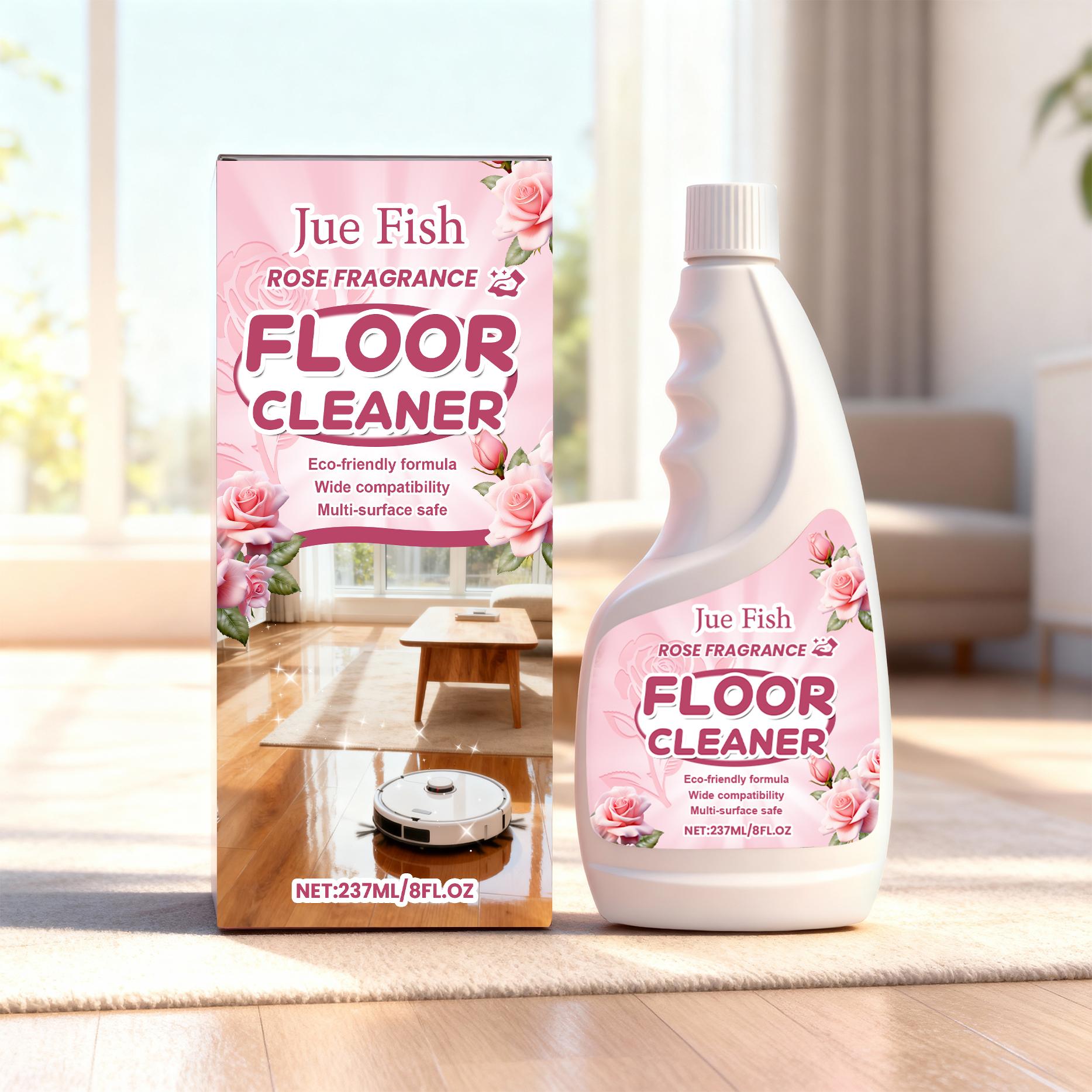 

Jue Fish Concentrated Wood Floor Cleaner And Polish For Hardwood Laminate Tile Cleaning Restores Shine Removes Stains Dust Pet 1PCS
