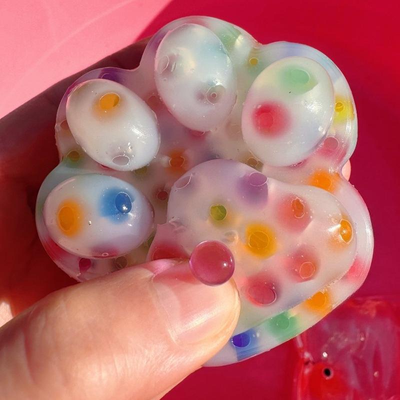 Gheare de Pisică Squishy Jucărie Squeeze cu Puncte Negre Moi Drăguțe Jucării Fidgets pentru Copii Adulți Cadou de Decompresie Ventilație