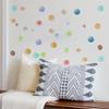 6 Sheet Irregular Polka Dots Wall Stickers, Colorful Boho Wall Decals, Peel and Stick Removable Vinyl Stickers for Playroom Bedroom Nursery