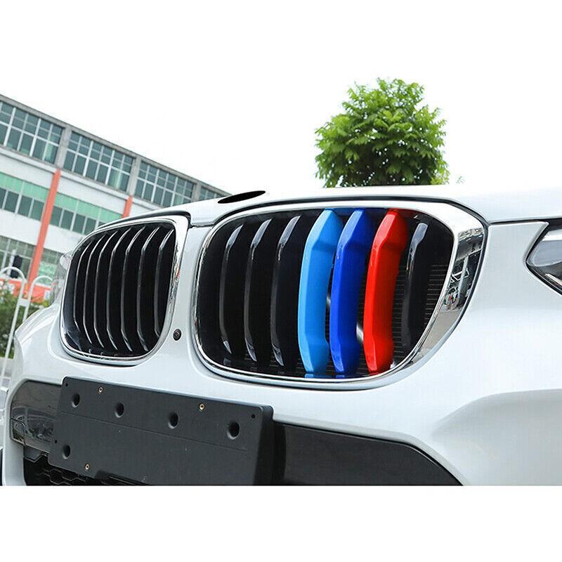 Fits 2018-2021 BMW X3 G01 X4 G02 Trim Grille Clip Cover Insert Kidney Strip 3pc
