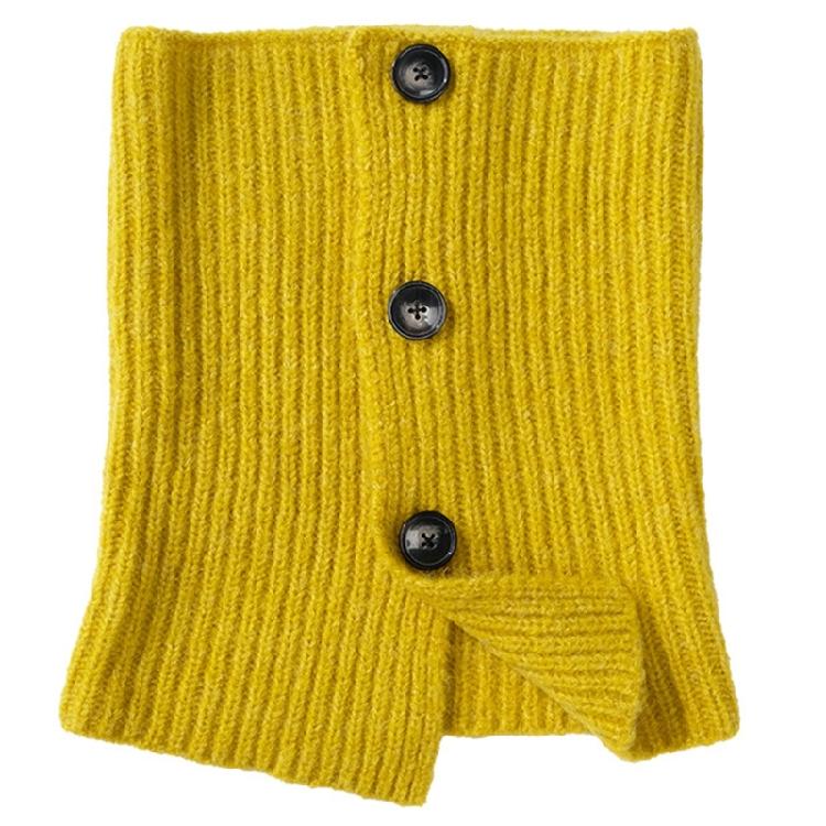 Buttoned Knitted Neck Scarf Neck Wrap for Winter Warmth Trendy Neck Gaiter Shoulder Wrap Neck Shawl for Women Travel
