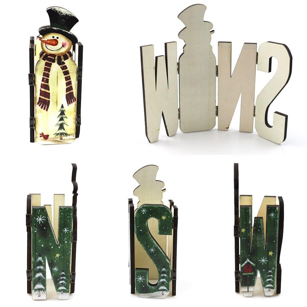 Christmas Table Sign Wooden Exquisite for Holiday for Dinner Party