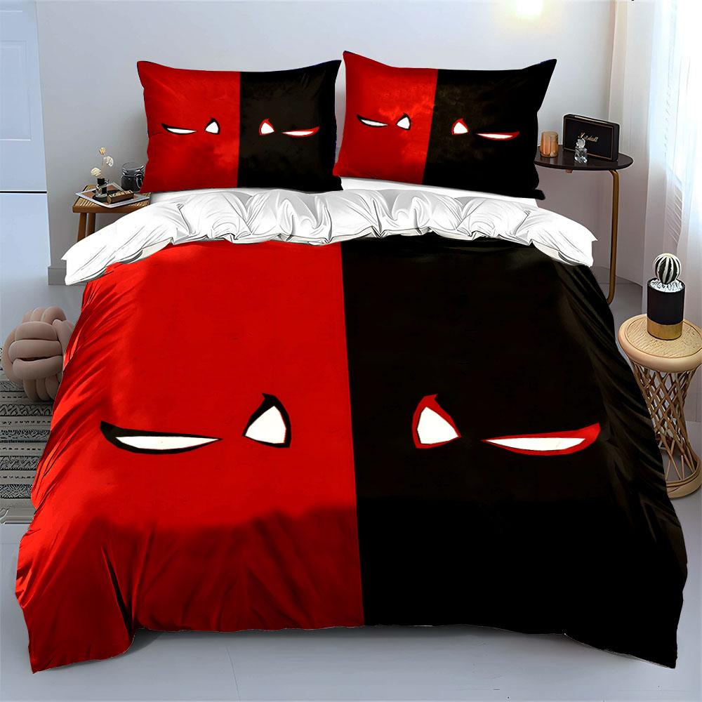 Red and Black, Eyes. Bedding Sets Duvet Cover Sets Duvet Covers Pillowcases(1 * Duvet Cover 2 * Pillowcases, Without Duvet Insert)