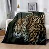 3d Tier Gepard Leopard  Cartoon Blanket for Bed Picnic Blanket Sofa Thin Blanket Air Conditioning Blanket Customized Blankets