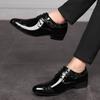 New Men's Dress Leather Shoes Luxury Fashion Groom Wedding Shoes Men Italian Style Oxford Shoes Plus Size 38-48