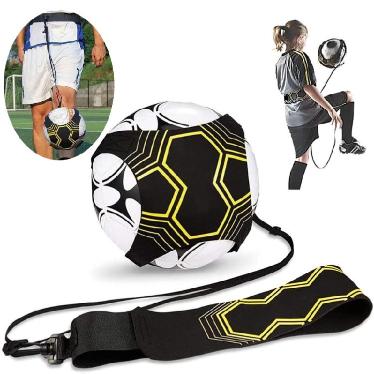 Soccers Trainer Kick Throw Solos Practice Training Aids Control Skill Adjustable