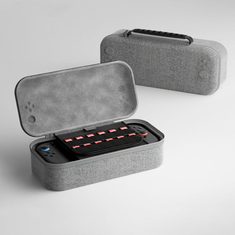 Game Console EVA Bag Scratchproof Storage Box for NS2 Protector Case with Card Slot & Handle Travel Carrying Pouch