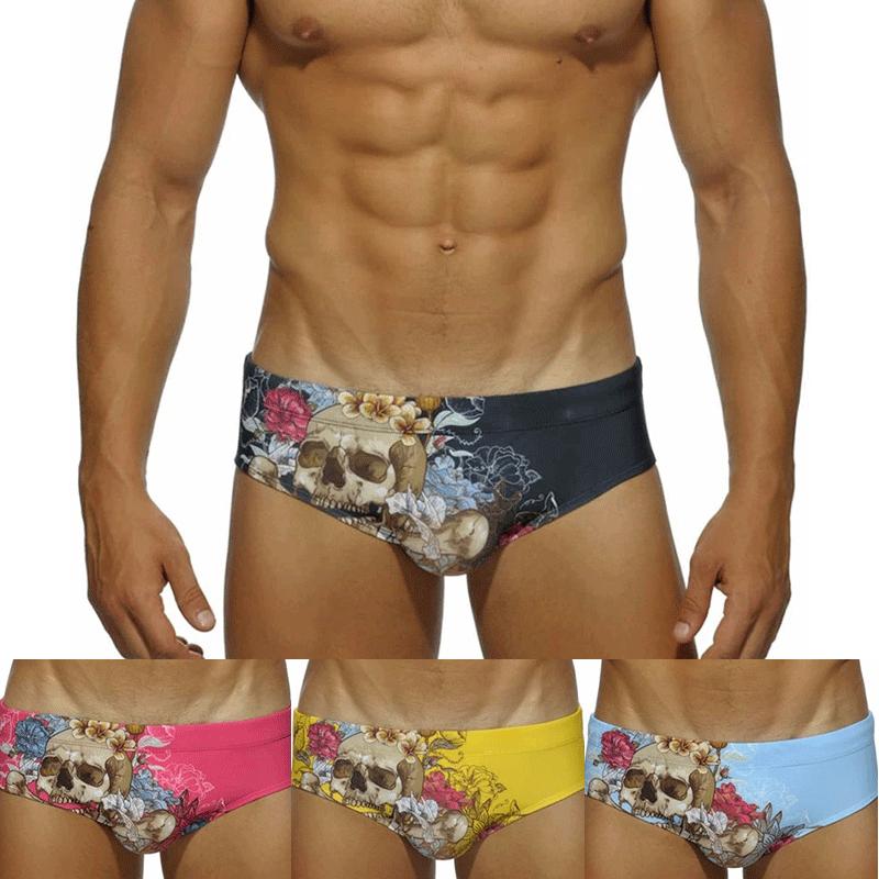 

Мужская мода Летние купальники Череп Печатные шорты Пляжные шорты Шорты Плавательные шорты Низкая талия Бикини Сексуальное Дышащее Неограниченное нижнее белье