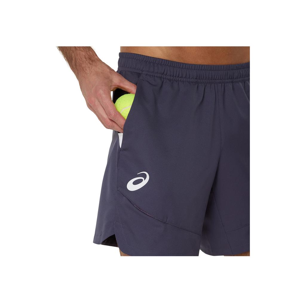 Asics Mens Tennis Sports Series Fashion Simple Lightweight Breathable Sports Shorts Men Shorts Dark-Blue 2041A333-505