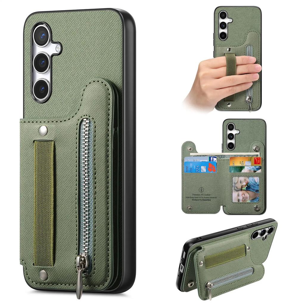 Geldbörse mit Kartenhalter Handyhülle Für Samsung Galaxy S25 S24 FE Edge S26 S23 Ultra S22 Plus A37 A57 A17 A07 A56 A55 A36 Hülle