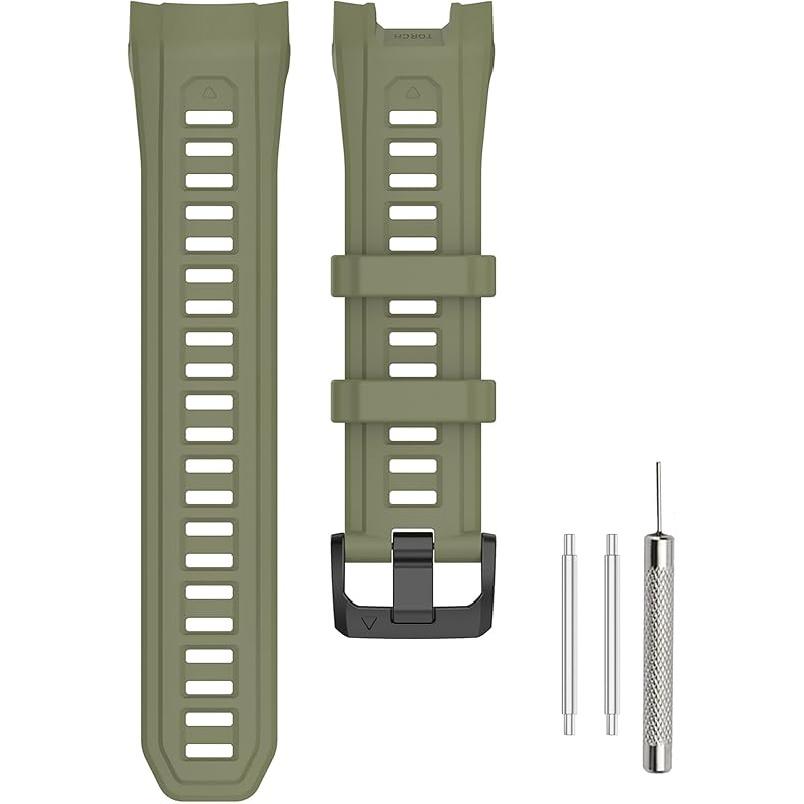 Sport Band Compatible with Garmin Instinct 3 45mm/50mm SOLAR/AMOLED Soft Silicone Adjustable Watch Band Replacement Strap Bracelet Wristband