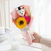 Cartoon Sunflower Graduation Bouquet Bouquet Decoration Graduation Lovely Bear Bouquet Animal Bouquet Valentine's Day