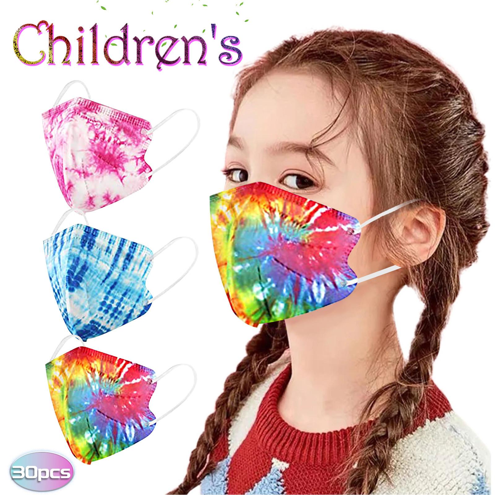 

Nikitas 30PCS Детская маска Цветная наружная профилактическая маска для лица