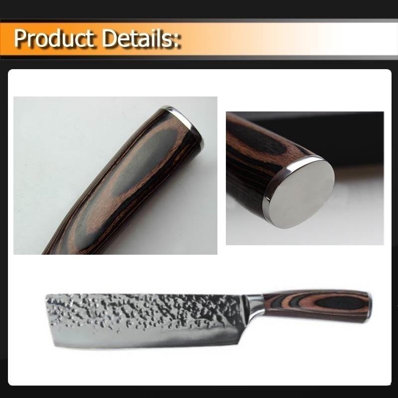 Cleaver Knife7 INCH Santoku Chef Knife Damascus Stainless Steel Damascus Utility Knife Kitchen Stuff