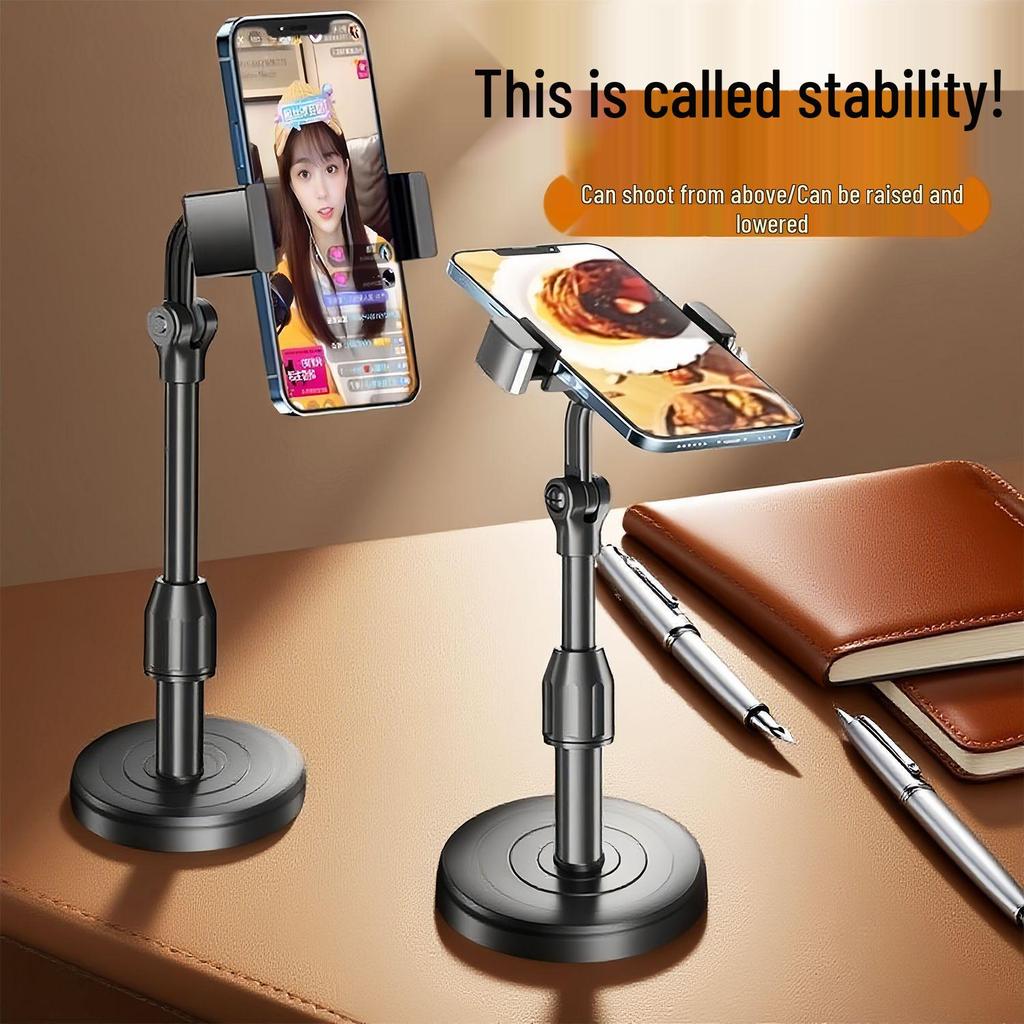 Adjustable Desktop Phone Holder for Photography & Live Streaming - Multi-functional Stand for Easy Viewing and Hands-Free Use