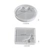 Round Silicone Tray Mold Handmade Coasters Mould Candle Tray Molds for Creating Resin Coasters and Functional Art Pieces