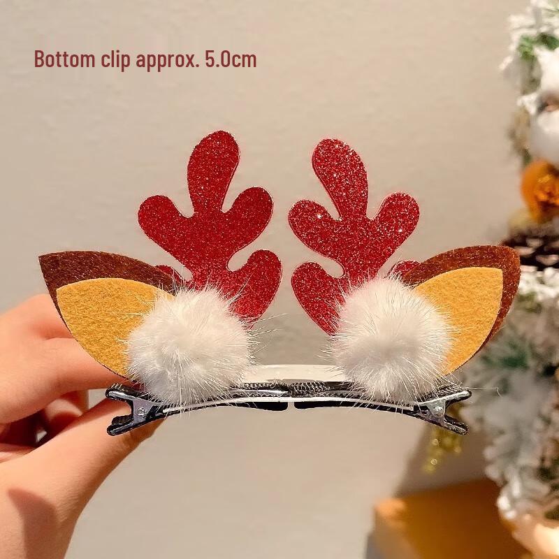 Christmas Reindeer Antler Hair Clips