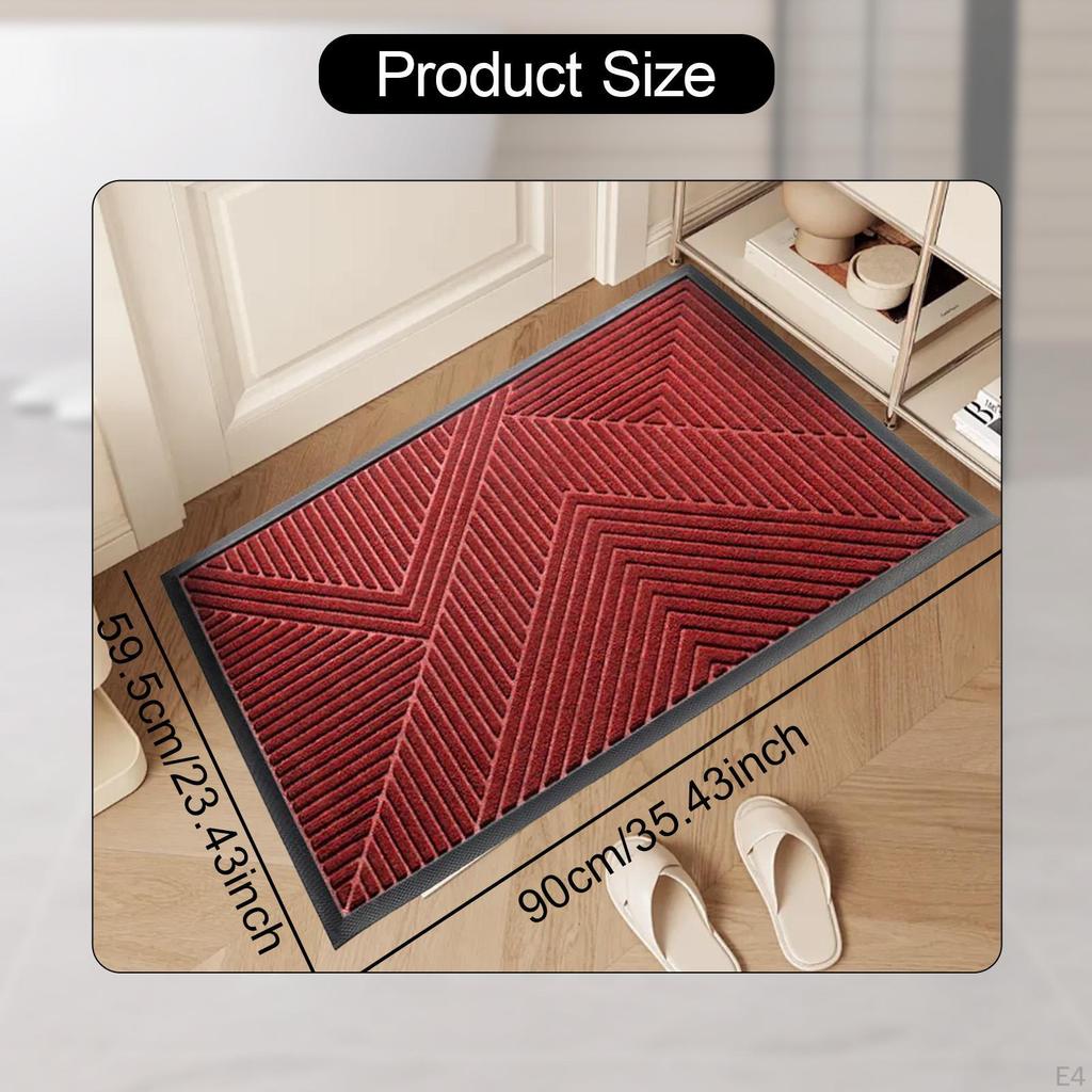 Front Door Mat Indoor Doormat Decor Anti Slip Floor Carpet Rug for Entryway Apartment