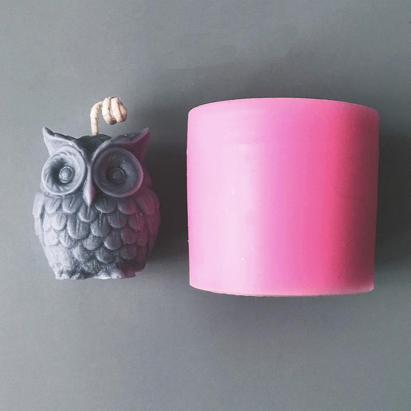 3D Owl Candle Mold Silicone Mold For Candle Making Diy Handmade Resin Molds