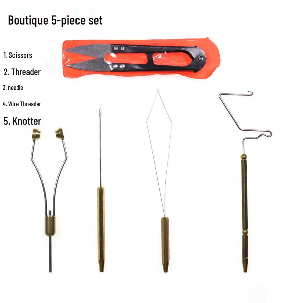 Zangenartiger Fliegenbindestock & Drehbarer Werkzeugsatz für Köder