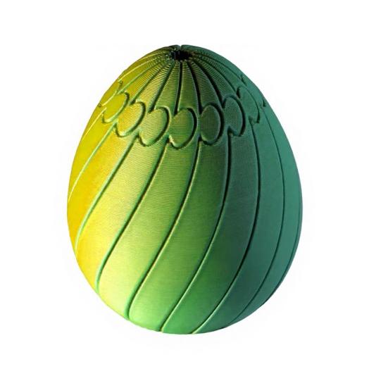 3D Printed Easter Egg Toy Stress Relief Spiral Egg Fidget Toy Twisting Egg
