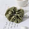 Custom logo 100% Mulberry 22momme  7cm Silk Scrunchies Hair Ties Hair Accessories for Girls