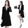Women's Mid-Length British Style Trench Coat - Elegant Korean Loose Fit Overcoat for Spring and Autumn 2022.