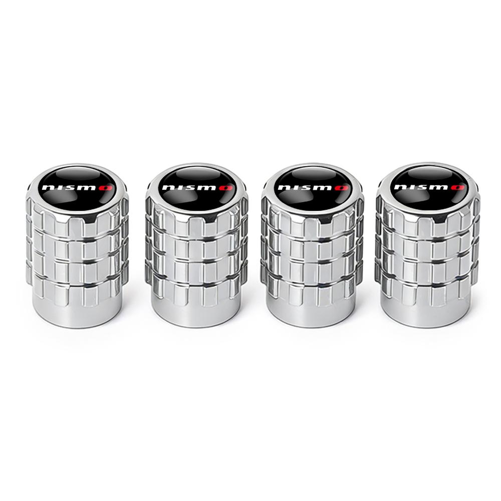 For Nissan MBQ14Pcs 3D Metal Tire Valve Caps Car Tyre Air Stems Cover For Nissan Qashqai J11 J10 Juke Leaf NOTE X-trail T32 Tiida Micra Nismo