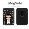 Floral Pattern MAGsafe Card Holder for Apple Leather Phone Case