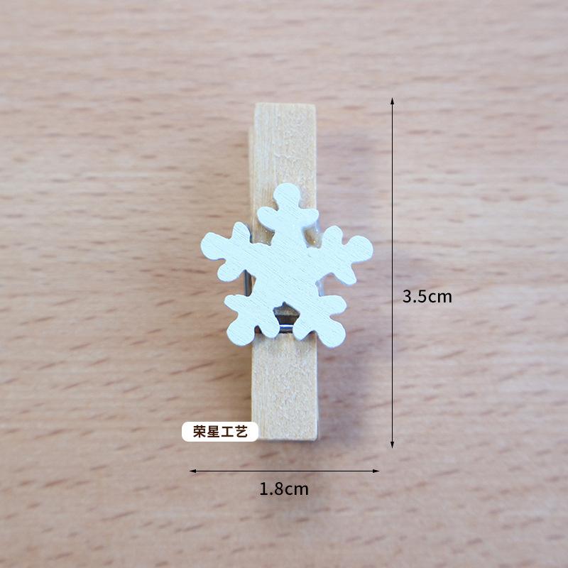 

10pcs Christmas Wood Clips Xmas Tree Wooden Clip Hanging Photos Clothespins for Xmas Holiday Party Supplies Favors Bag Fillers 10pcs