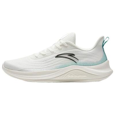 Urbanes Laufgewebe Rutschfest Abriebfest Low-Top Laufschuhe Herren Sneaker Weiß Grün 912525504F-1