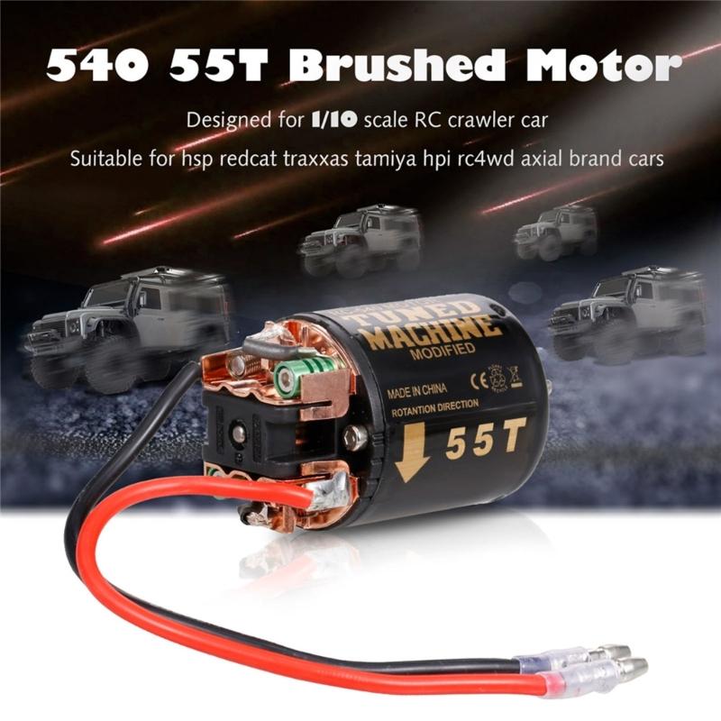 RC Motor 540 Brushed Waterproof Motor for 1/10 RC Crawler Car Axial SCX10 AXI03007 90046 TRX4 D90 Monsters Truck