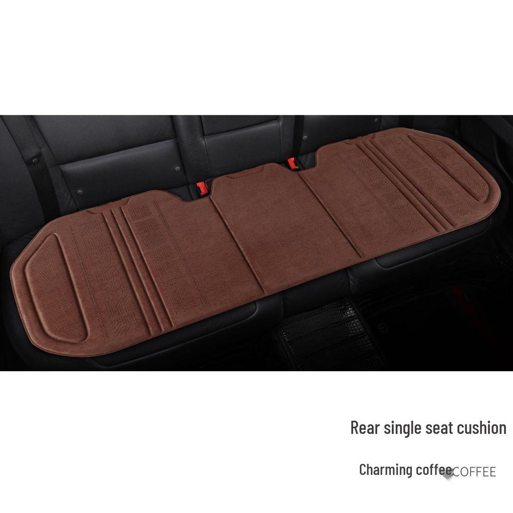 Universal Breathable Lambskin Suede Car Seat Cushion for All Seasons