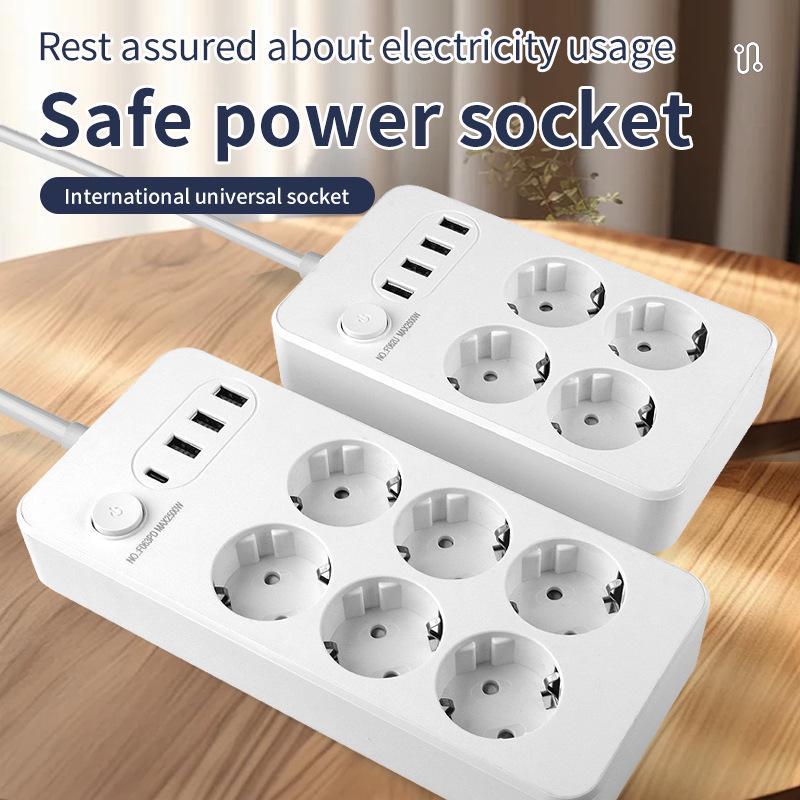 Central Asia & European Standard Two-Round Pin Plug Socket Outlet for Russian, Ukrainian, Indonesian, Korean Markets