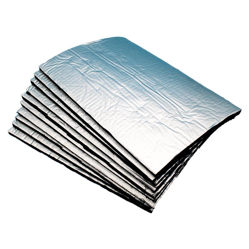 5mm 10 Sheets Sound Deadener Heat Insulation Mat Car Van Sound Proofing Deadening Insulation Car Hood Insulation Silent Heat Shields 2