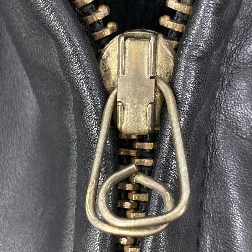 SCHOTT AT101 USA Made Collared Rider Jacket with Liner Jacket 34 blackUsed