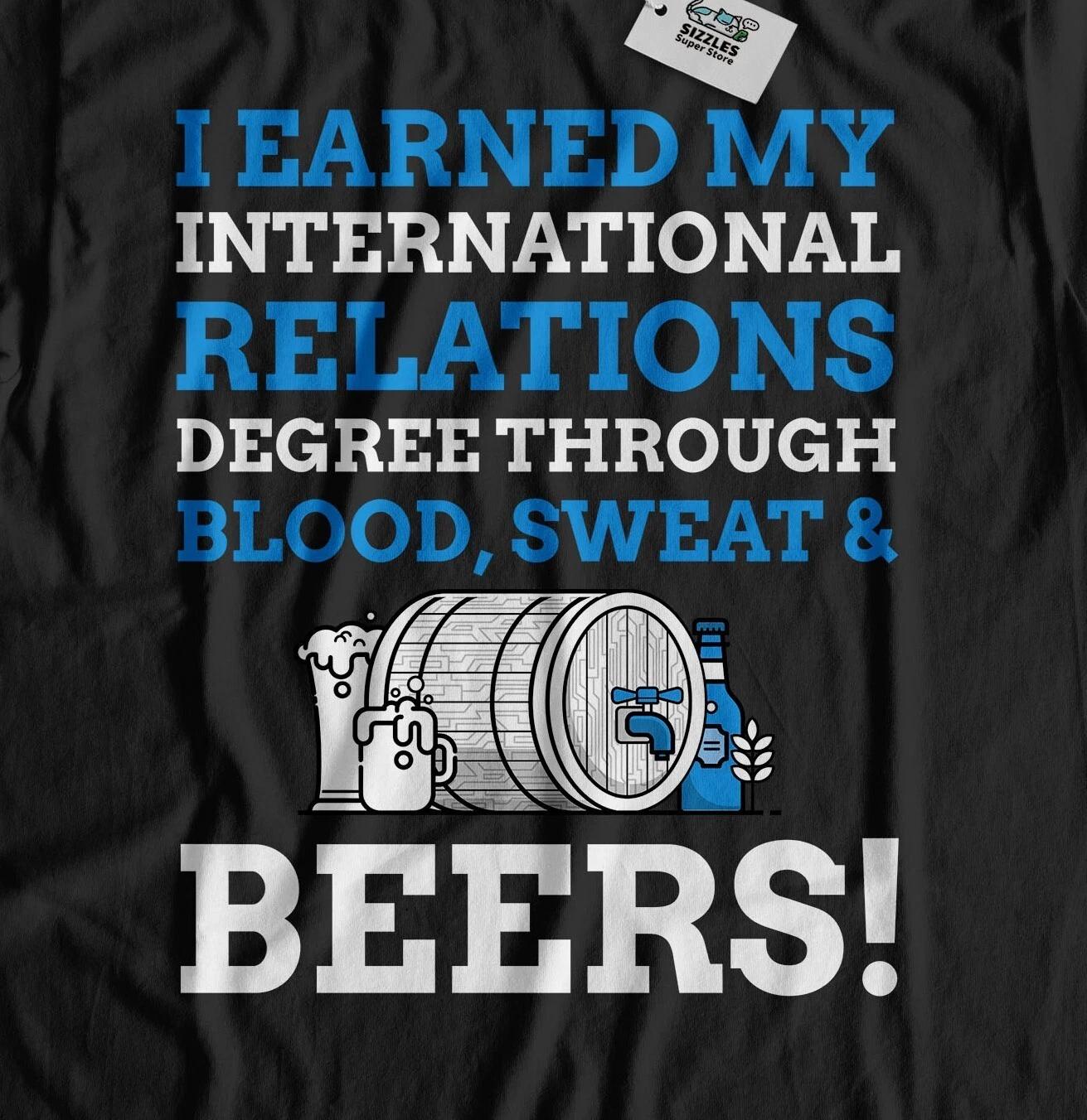 Unisex Funny International Relations Degree T-Shirt XL