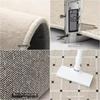 2024 French Cream Black Stone Carpet: Luxury Living Room & Bedroom Floor Mat