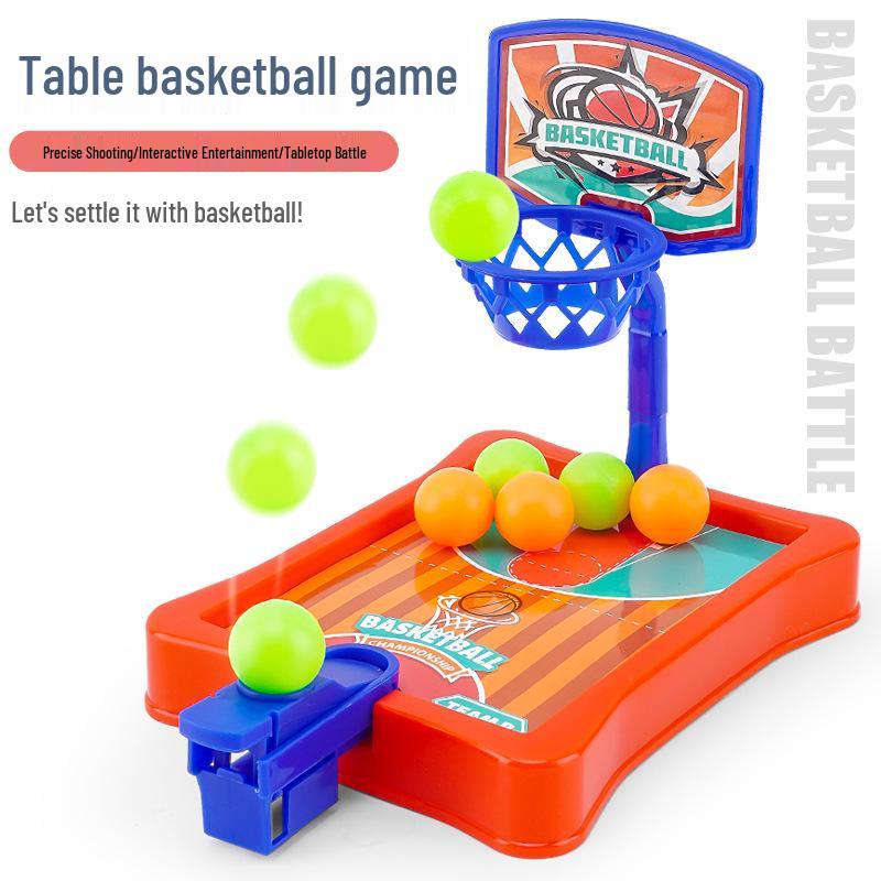 Mini Basketball Hoop Tabletop Game: Children's Finger Shooting Toy