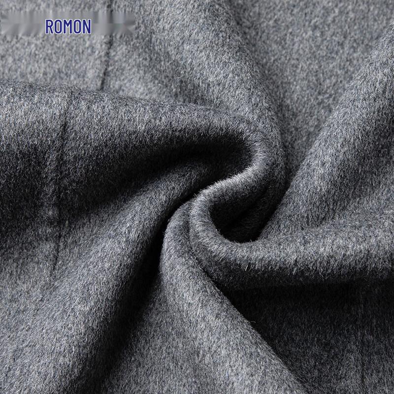 LOMON Men's Double-Sided Wool Blend Overcoat