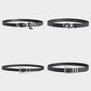Stylish Pu Leather Casual Belt For Men And Women Versatile Black Jeans Accessory